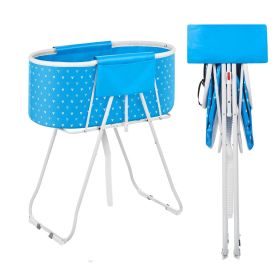 Portable Dog Bathtub, Elevated & Foldable Space-saving Pet Shower Station with Quick Drainage